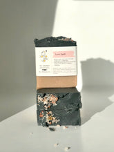 Upload an image to the Gallery viewer, LOVE SPELL / With silk fibers, carbon &amp; pink clay.
